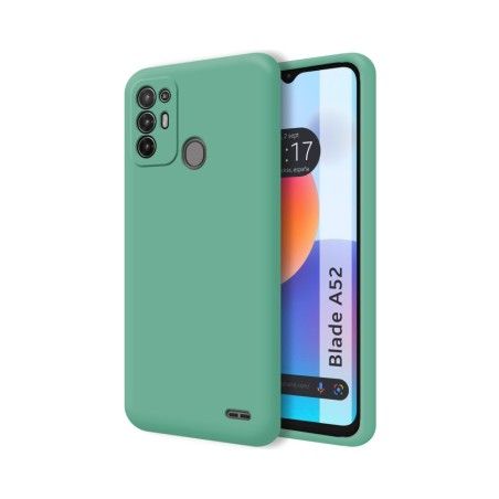 Funda Silicona Líquida Ultra Suave para ZTE Blade A52 color Verde