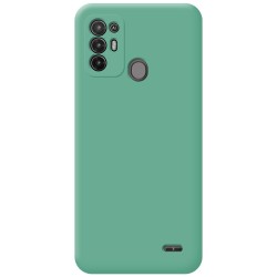 Funda Silicona Líquida Ultra Suave para ZTE Blade A52 color Verde 2