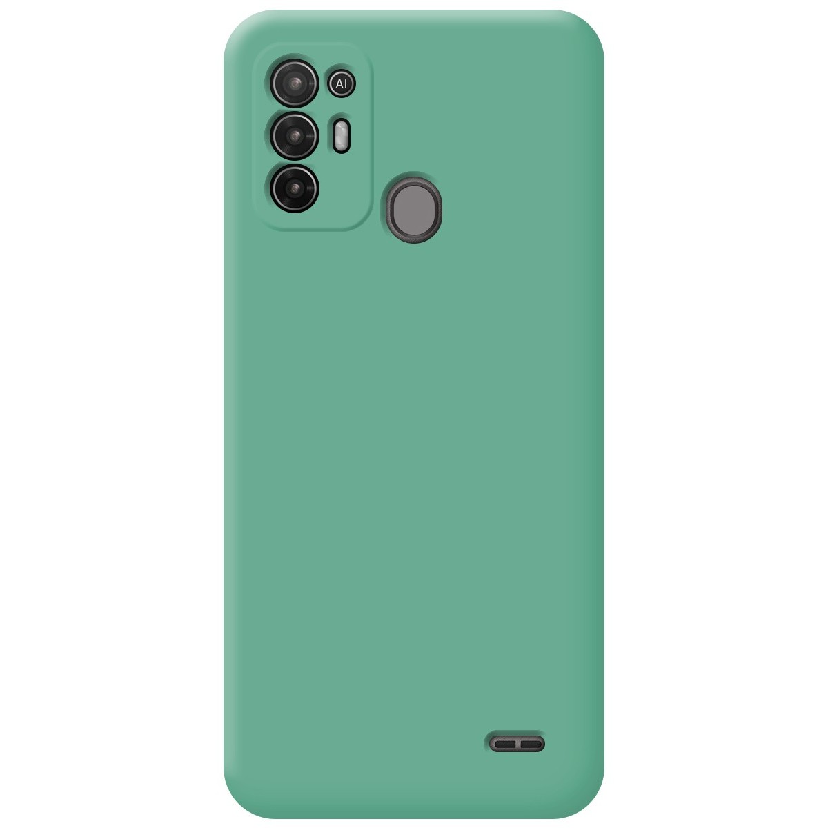 Funda Silicona Líquida Ultra Suave para ZTE Blade A52 color Verde