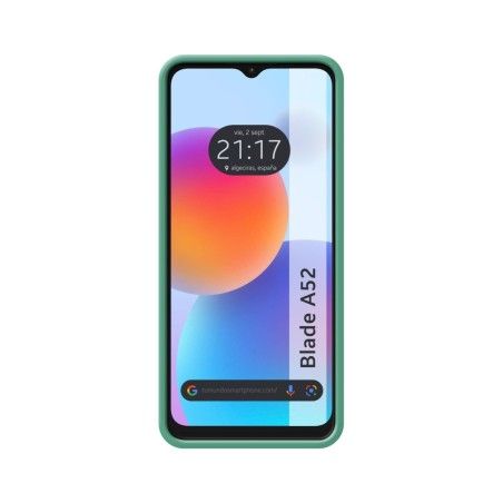Funda Silicona Líquida Ultra Suave para ZTE Blade A52 color Verde
