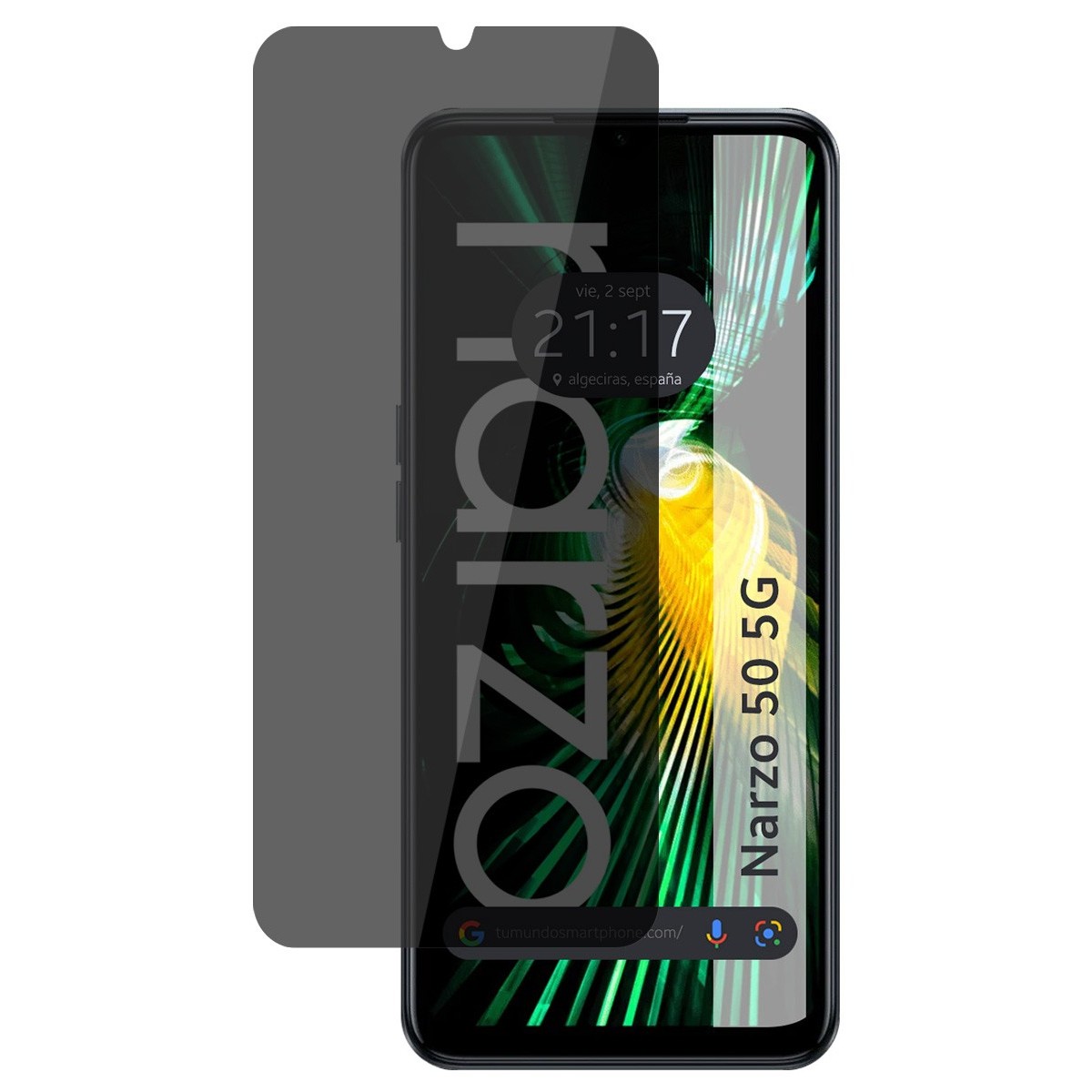 Protector Pantalla Hidrogel Privacidad Antiespías para Realme Narzo 50 5G