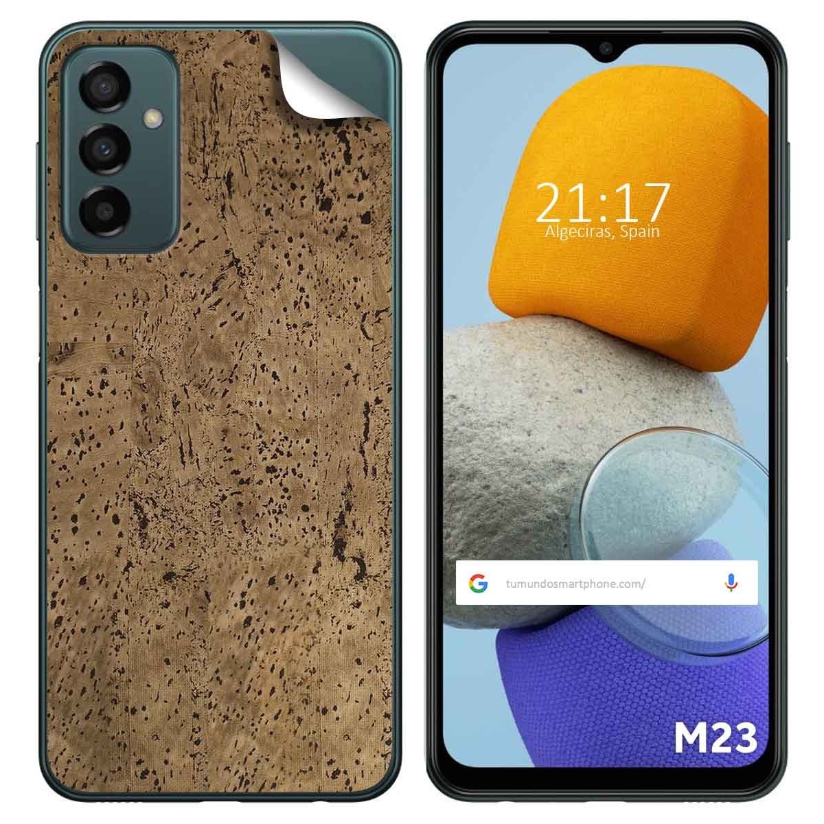 Pegatina Vinilo Autoadhesiva Textura Corcho para Samsung Galaxy M23 5G