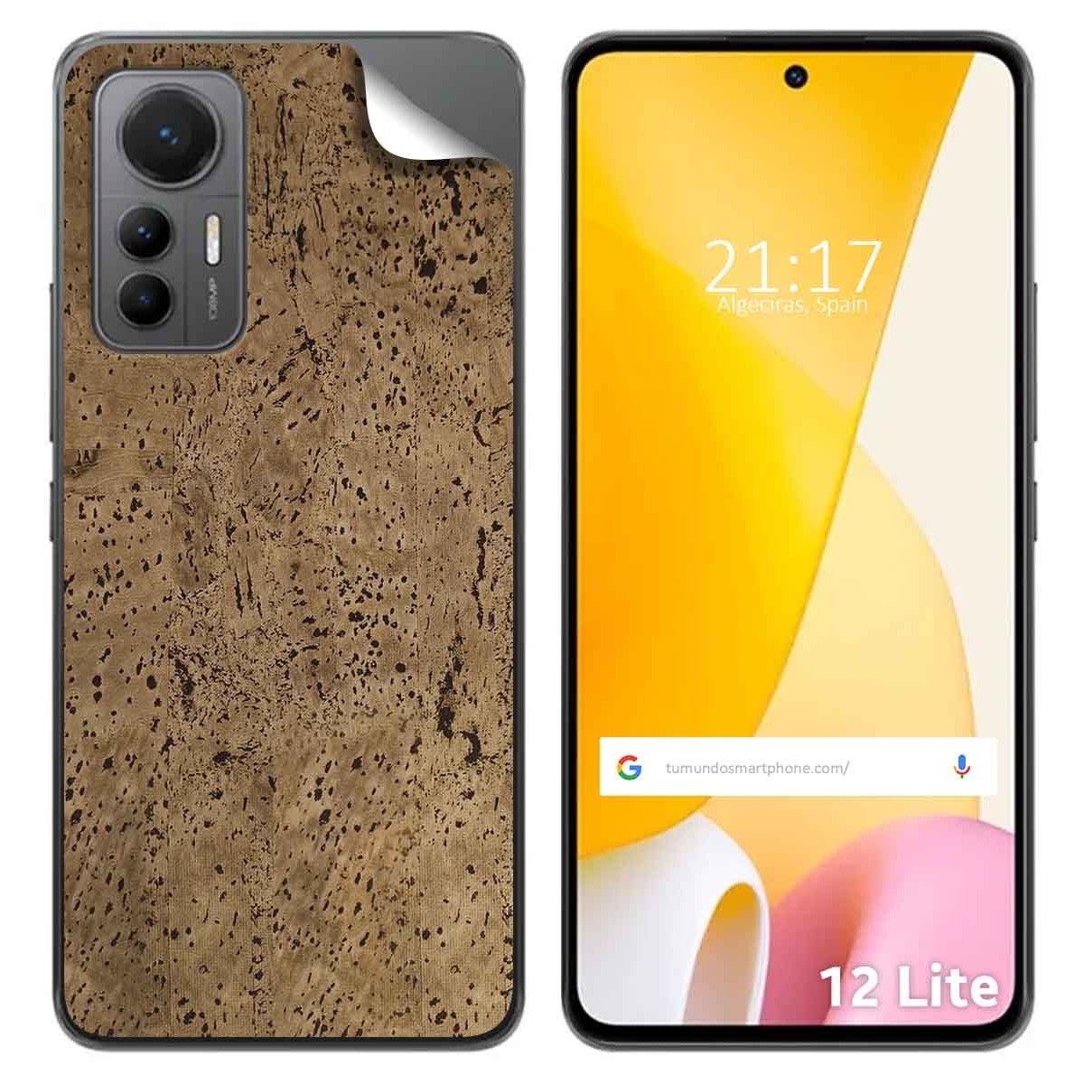 Pegatina Vinilo Autoadhesiva Textura Corcho para Xiaomi 12 Lite 5G