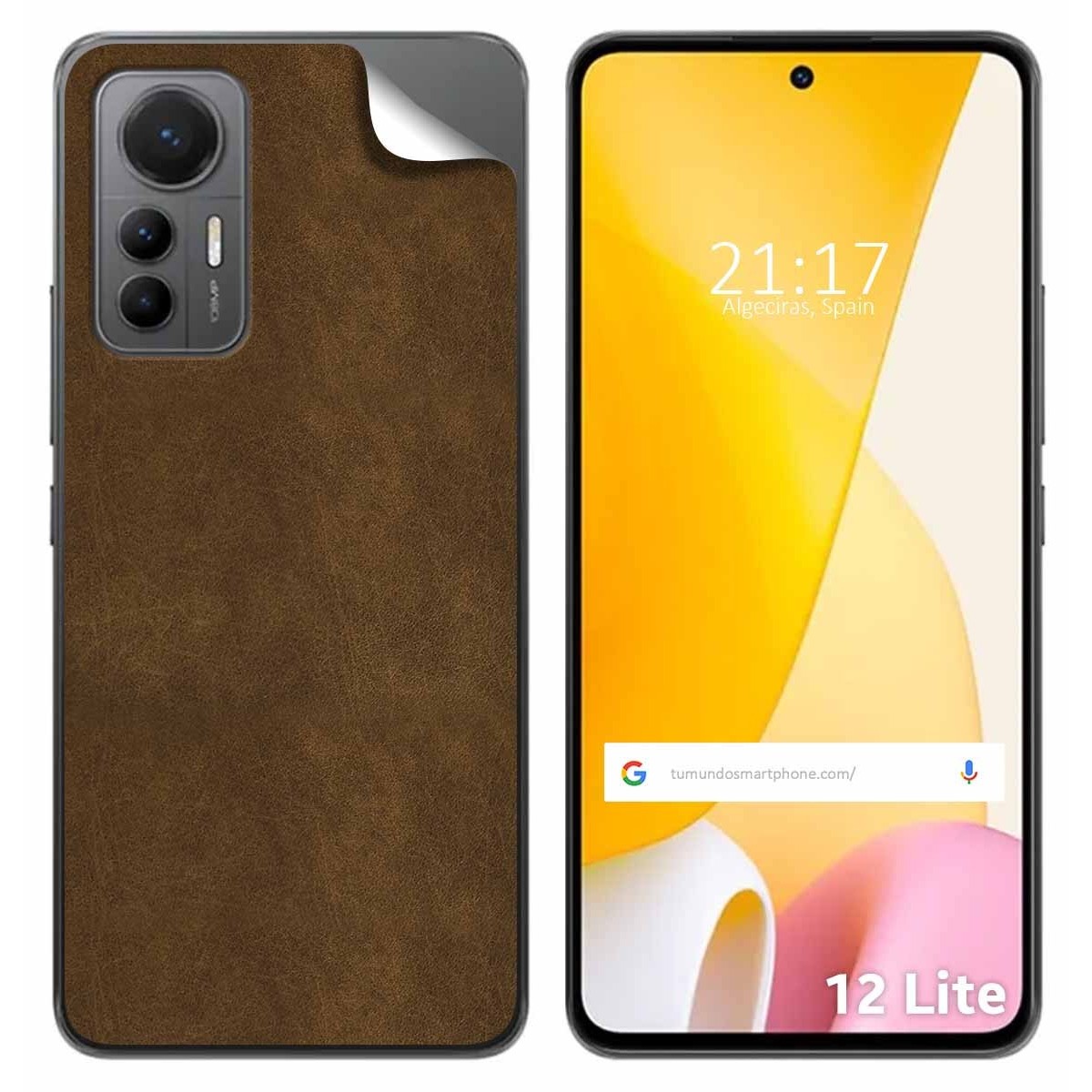 Pegatina Vinilo Autoadhesiva Textura Piel para Xiaomi 12 Lite 5G