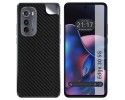 Pegatina Vinilo Autoadhesiva Textura Carbono para Motorola Moto Edge 30 5G