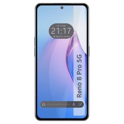 Protector Cristal Templado Completo 5D Full Glue Negro para Oppo Reno 8 Pro 5G Vidrio 2