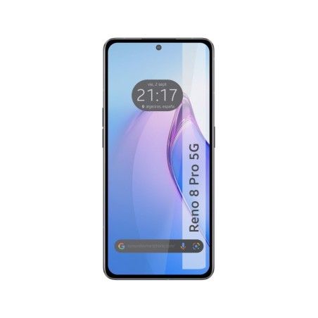 Protector Cristal Templado Completo 5D Full Glue Negro para Oppo Reno 8 Pro 5G Vidrio