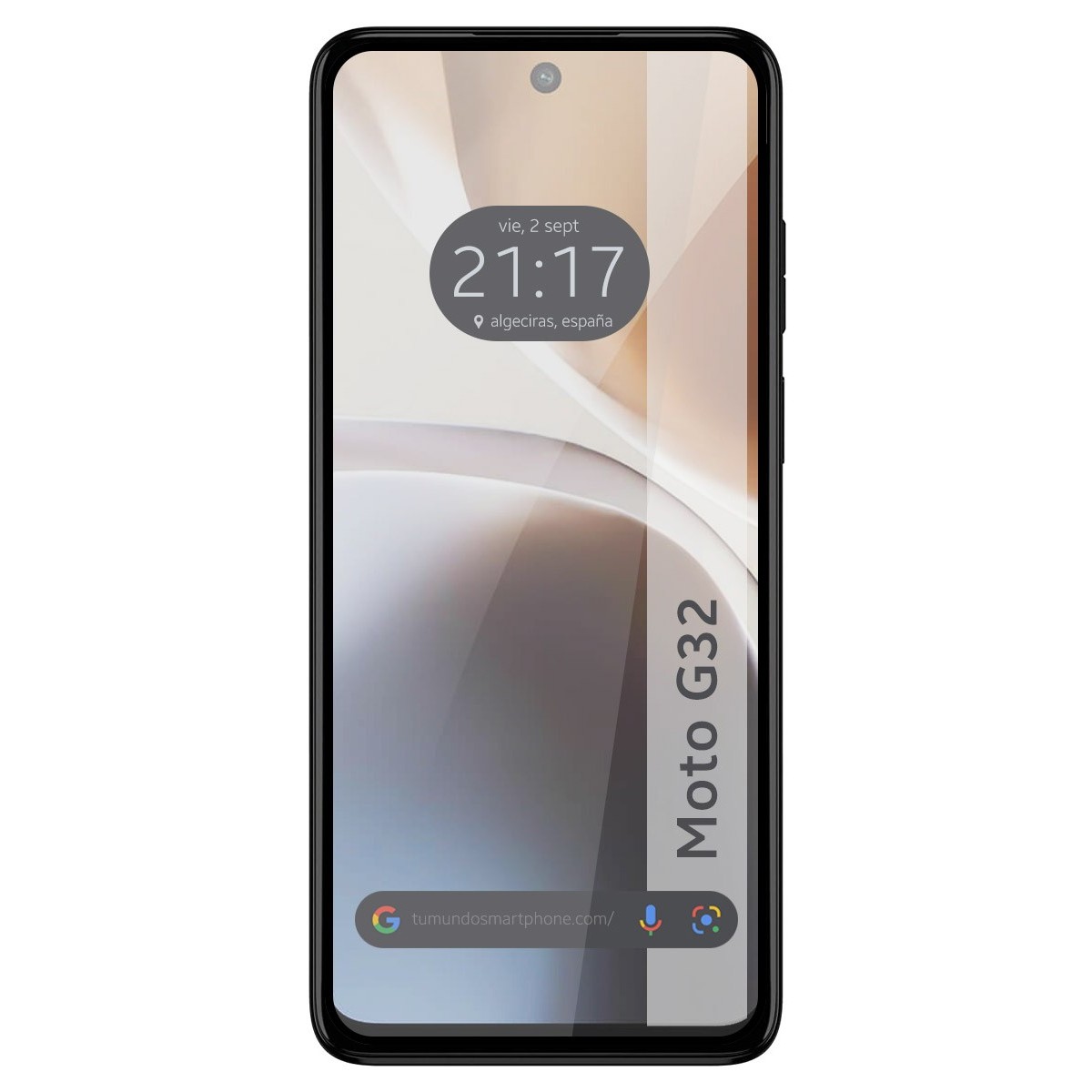 Protector Cristal Templado Completo 5D Full Glue Negro para Motorola Moto G32 Vidrio