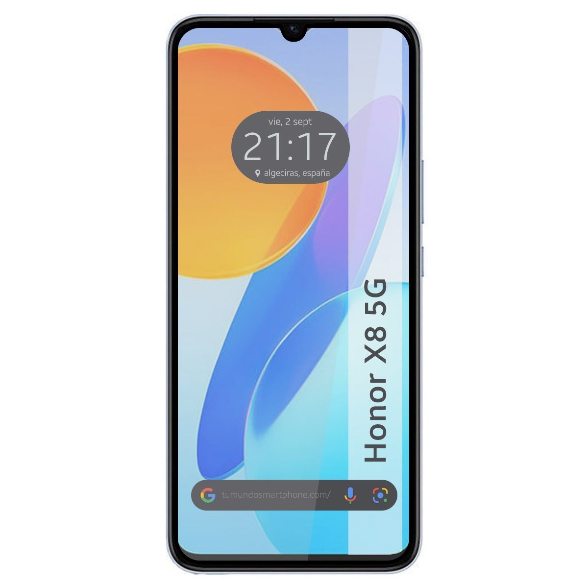 Protector Cristal Templado Completo 5D Full Glue Negro para Huawei Honor X8 5G Vidrio