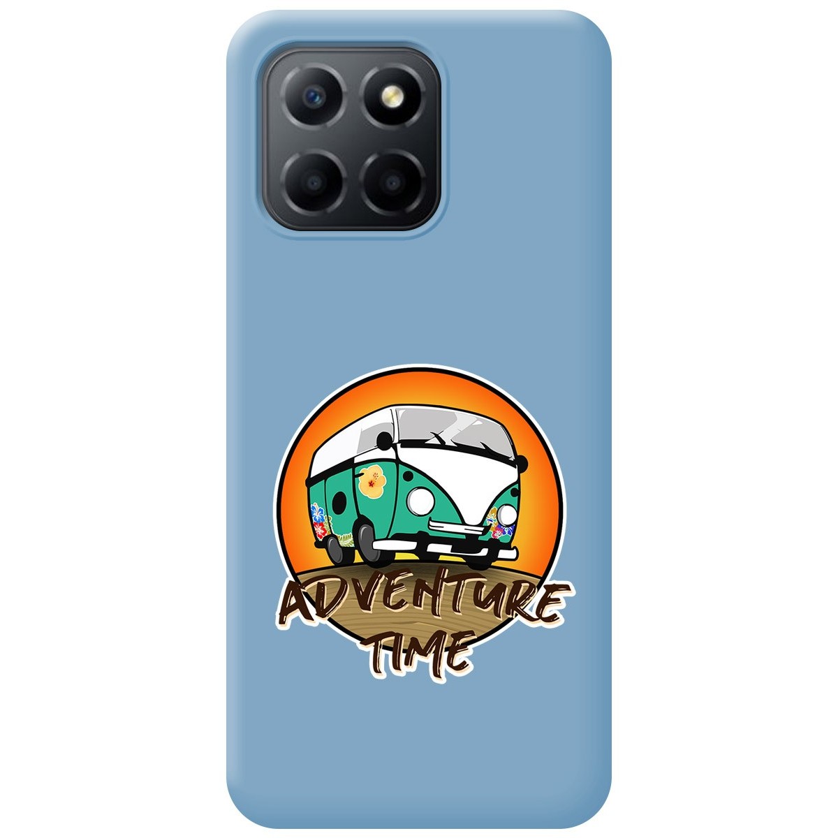 Funda Silicona Líquida Azul para Huawei Honor X8 5G diseño Adventure Time Dibujos