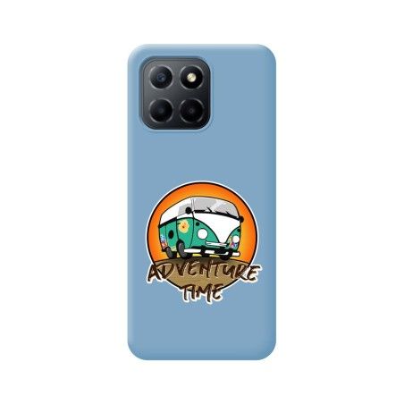 Funda Silicona Líquida Azul para Huawei Honor X8 5G diseño Adventure Time Dibujos