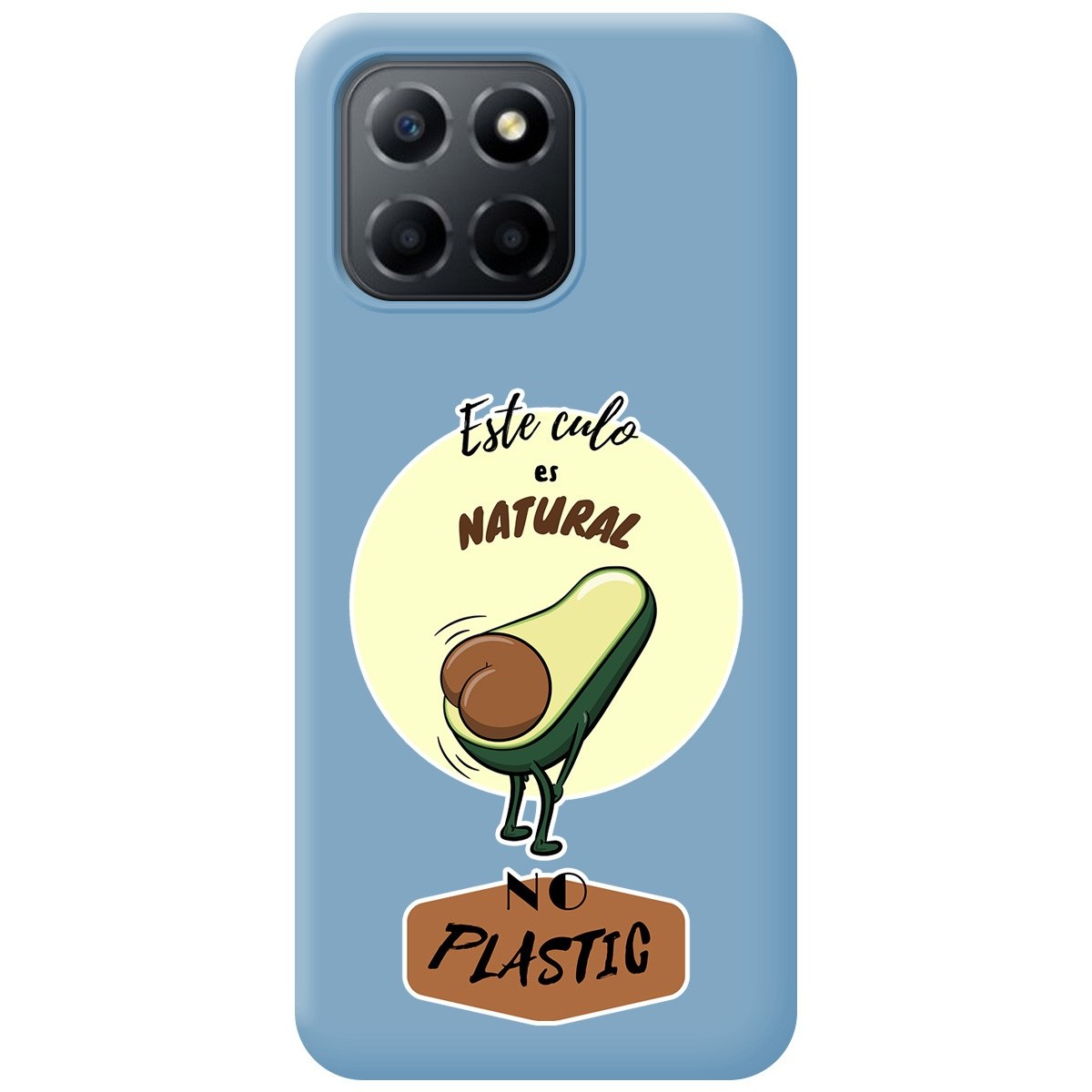 Funda Silicona Líquida Azul para Huawei Honor X8 5G diseño Culo Natural Dibujos