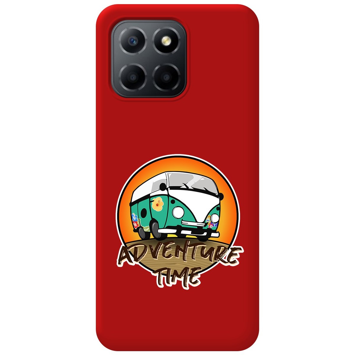 Funda Silicona Líquida Roja para Huawei Honor X8 5G diseño Adventure Time Dibujos