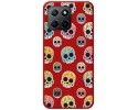 Funda Silicona Líquida Roja para Huawei Honor X8 5G diseño Catrina Dibujos
