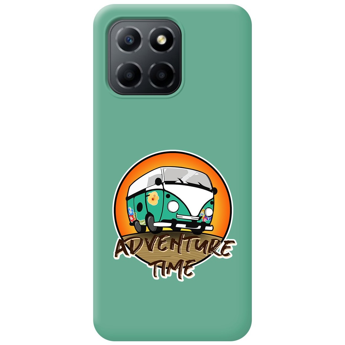 Funda Silicona Líquida Verde para Huawei Honor X8 5G diseño Adventure Time Dibujos