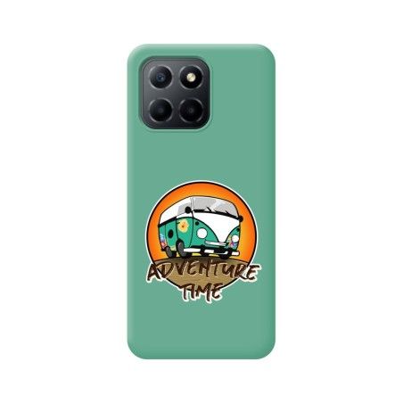 Funda Silicona Líquida Verde para Huawei Honor X8 5G diseño Adventure Time Dibujos