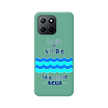 Funda Silicona Líquida Verde para Huawei Honor X8 5G diseño Agua Dibujos