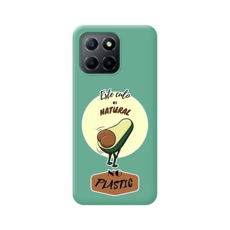 Funda Silicona Líquida Verde para Huawei Honor X8 5G diseño Culo Natural Dibujos