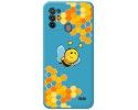 Funda Silicona Líquida Azul para ZTE Blade A52 diseño Abeja Dibujos