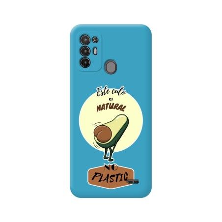 Funda Silicona Líquida Azul para ZTE Blade A52 diseño Culo Natural Dibujos