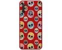 Funda Silicona Líquida Roja para ZTE Blade A52 diseño Catrina Dibujos