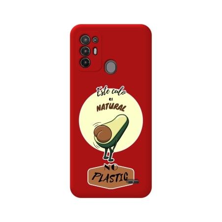 Funda Silicona Líquida Roja para ZTE Blade A52 diseño Culo Natural Dibujos