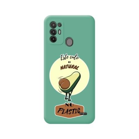 Funda Silicona Líquida Verde para ZTE Blade A52 diseño Culo Natural Dibujos
