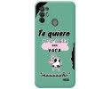 Funda Silicona Líquida Verde para ZTE Blade A52 diseño Vaca Dibujos