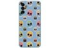 Funda Silicona Líquida Azul para Samsung Galaxy A13 5G diseño Catrina Dibujos