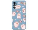 Funda Silicona Líquida Azul para Samsung Galaxy A13 5G diseño Cerdos Dibujos