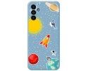 Funda Silicona Líquida Azul para Samsung Galaxy A13 5G diseño Espacio Dibujos