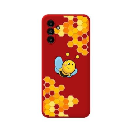 Funda Silicona Líquida Roja para Samsung Galaxy A13 5G diseño Abeja Dibujos