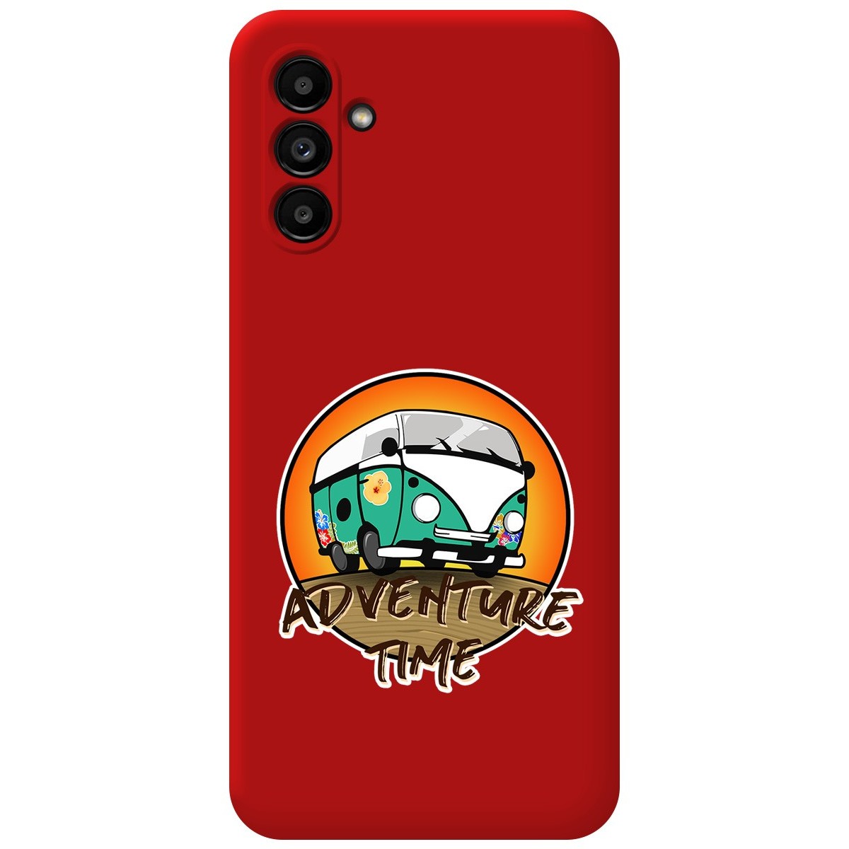 Funda Silicona Líquida Roja para Samsung Galaxy A13 5G diseño Adventure Time Dibujos