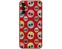Funda Silicona Líquida Roja para Samsung Galaxy A13 5G diseño Catrina Dibujos