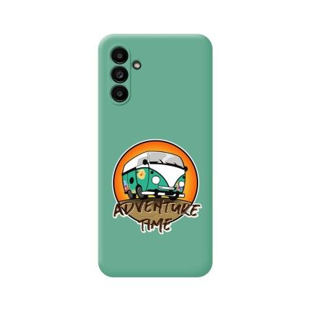 Funda Silicona Líquida Verde para Samsung Galaxy A13 5G diseño Adventure Time Dibujos