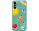 Funda Silicona Líquida Verde para Samsung Galaxy A13 5G diseño Espacio Dibujos
