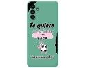 Funda Silicona Líquida Verde para Samsung Galaxy A13 5G diseño Vaca Dibujos