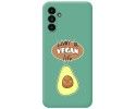 Funda Silicona Líquida Verde para Samsung Galaxy A13 5G diseño Vegan Life Dibujos