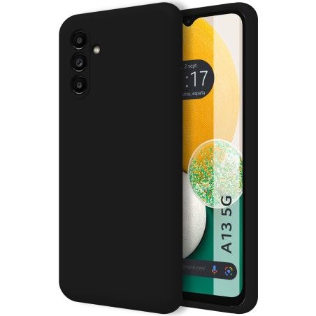 Funda Silicona Líquida Ultra Suave para Samsung Galaxy A13 5G color Negra