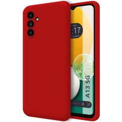 Funda Silicona Líquida Ultra Suave para Samsung Galaxy A13 5G color Roja