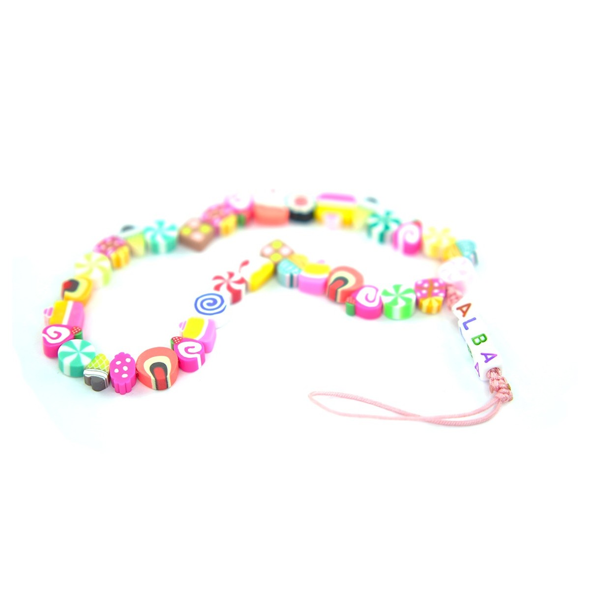 Personaliza tu Pulsera de Cuentas Modelo Cupcake con Tu Nombre