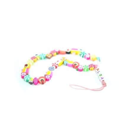 Personaliza tu Pulsera de Cuentas Modelo Cupcake con Tu Nombre