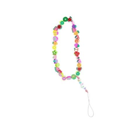 Personaliza tu Pulsera de Cuentas Modelo Frutas con Tu Nombre