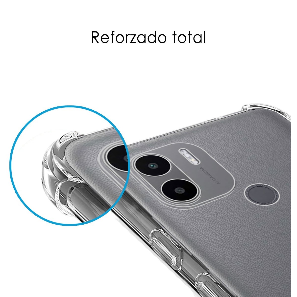 Funda Silicona Antigolpes Transparente para Xiaomi Redmi A1 Plus