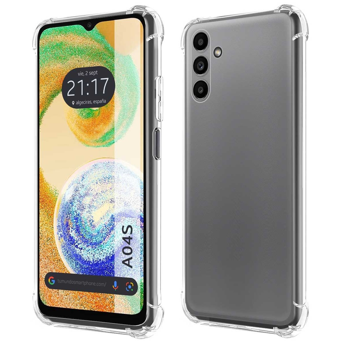 Funda Silicona Antigolpes Transparente para Samsung Galaxy A04s