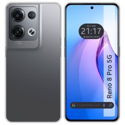 Funda Silicona Gel TPU Transparente para Oppo Reno 8 Pro 5G