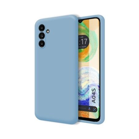 Funda Silicona Líquida Ultra Suave para Samsung Galaxy A04s color Azul