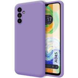 Funda Silicona Líquida Ultra Suave para Samsung Galaxy A04s color Morada