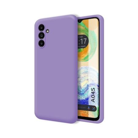 Funda Silicona Líquida Ultra Suave para Samsung Galaxy A04s color Morada