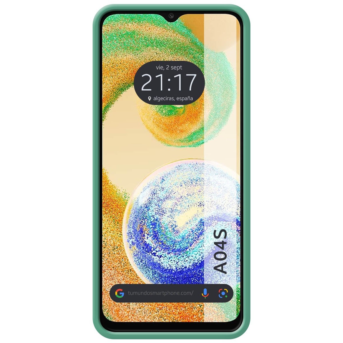 Funda Silicona Líquida Ultra Suave para Samsung Galaxy A04s color Verde